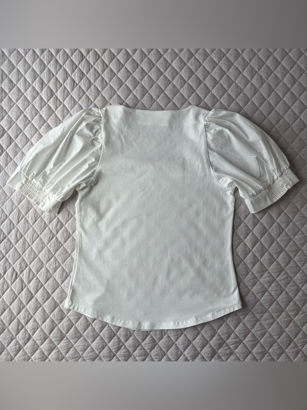 Bailey 44 White Square-Neck Puff Sleeve Blouse - Picture 6 of 9